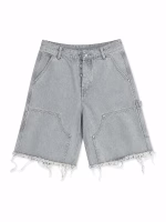 Chrome Hearts Light Wash Denim Carpenter Shorts