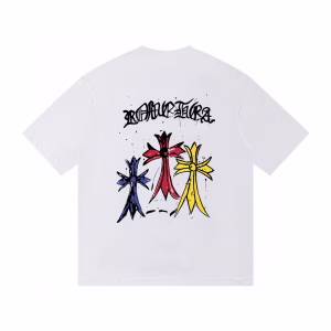 Chrome Hearts Colorful Cross Graphic T-Shirt White
