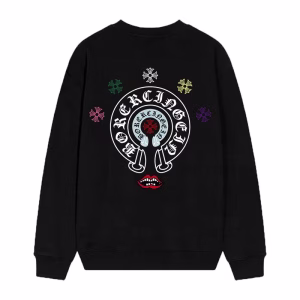 Chrome Hearts Multi Color Horseshoe Long Sleeve Black