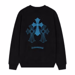 Chrome Hearts Blue Horseshoe Triple Cross Long Sleeve