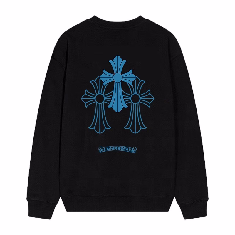 Chrome Hearts Blue Horseshoe Triple Cross Long Sleeve Chrome Hearts Blue Horseshoe Triple Cross Long Sleeve