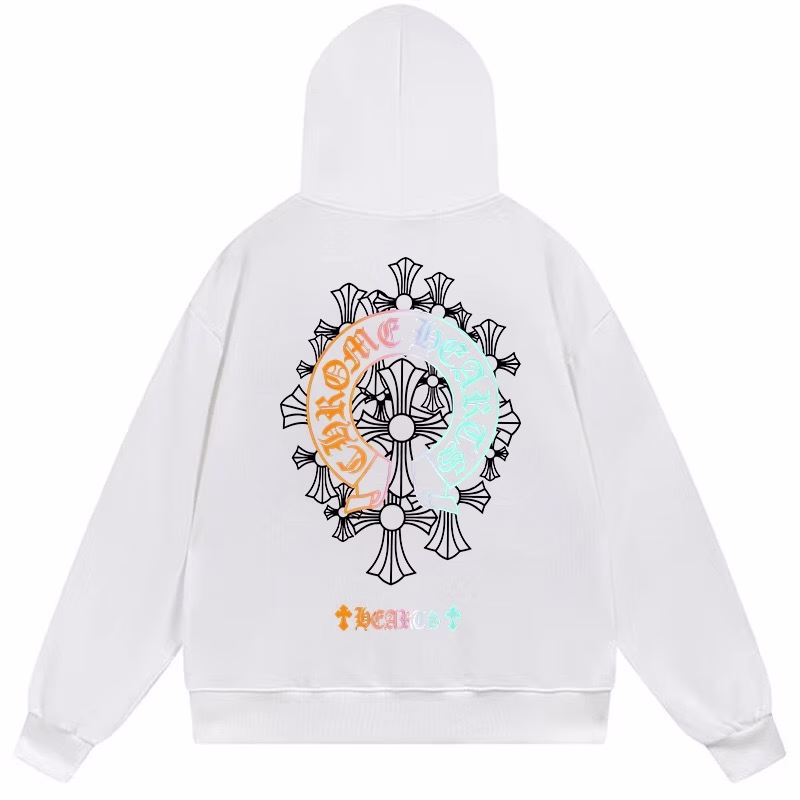 caa1e862 Chrome Hearts Neon Horseshoe Hoodie White