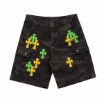Chrome Hearts Camo Cross Cargo Shorts