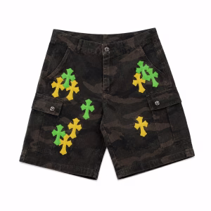 Chrome Hearts Camo Cross Cargo Shorts