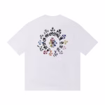 Chrome Hearts Multi Floral Horseshoe T-Shirt – White