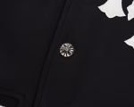 Chrome Hearts Varsity Jacket Black/White Leather Sleeves