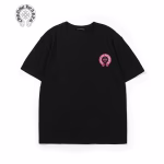 Chrome Hearts Black Pink Horseshoe Graphic Tee