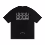 Chrome Hearts Floral Cross Grid Tee (Black)