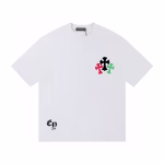 Chrome Hearts Multi Color Cross White T-Shirt