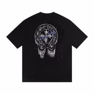 Chrome Hearts Cemetery Ring Cross Tee Black