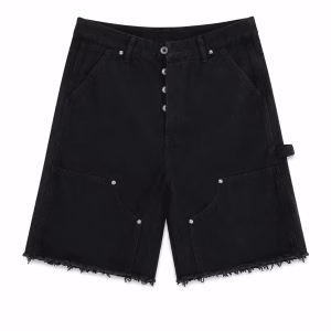 Chrome Hearts Tonal Cross Denim Shorts