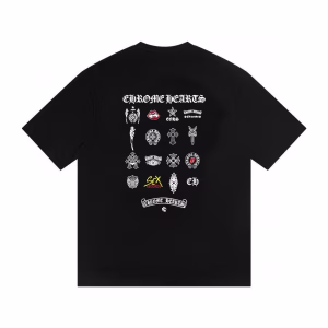 Chrome Hearts Signature Icons Graphic T-Shirt – Black