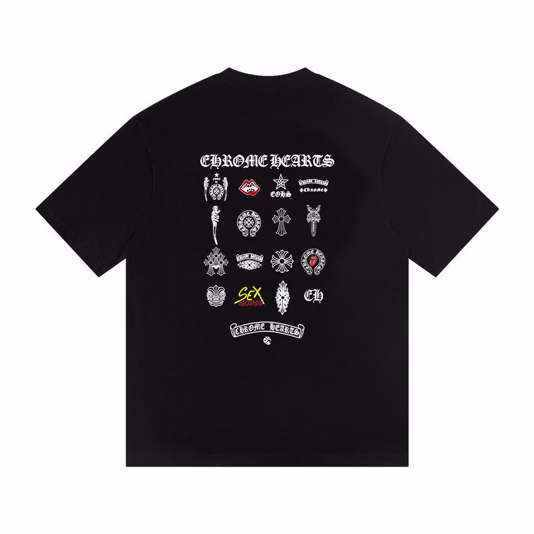 de443f83 Chrome Hearts Signature Icons Graphic T-Shirt – Black