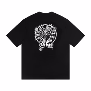 Chrome Hearts Cemetery Cross Spray Logo Tee (Black)