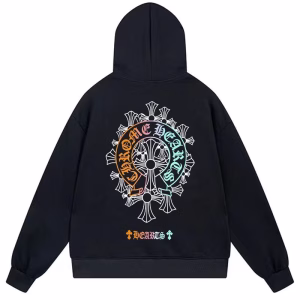 Chrome Hearts Neon Horseshoe Hoodie Black