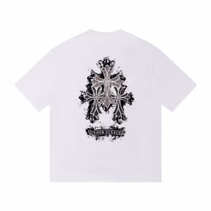 Chrome Hearts Triple Cross Logo Tee White