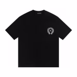 Chrome Hearts Gothic Cross Graphic T-Shirt – Black - Image 2