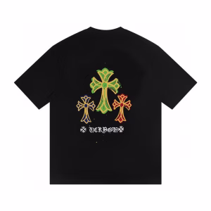 Chrome Hearts Triple Cross Graphic T-Shirt – Black