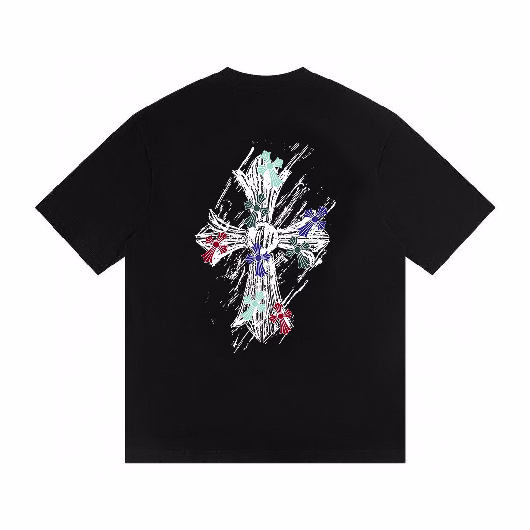 Chrome Hearts Sketch Cross Graphic Black T-Shirt Chrome Hearts Sketch Cross Graphic Black T-Shirt
