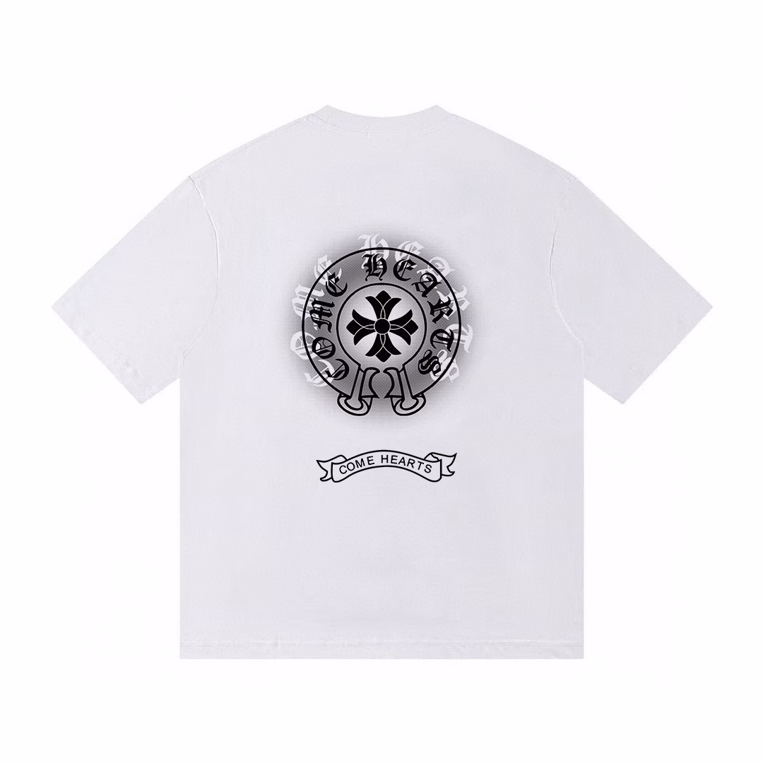 f0be54fa Chrome Hearts Horseshoe Floral Cross Graphic White T-Shirt