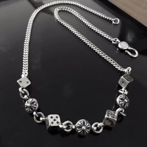 Chrome Hearts Dice Bead Chain Necklace