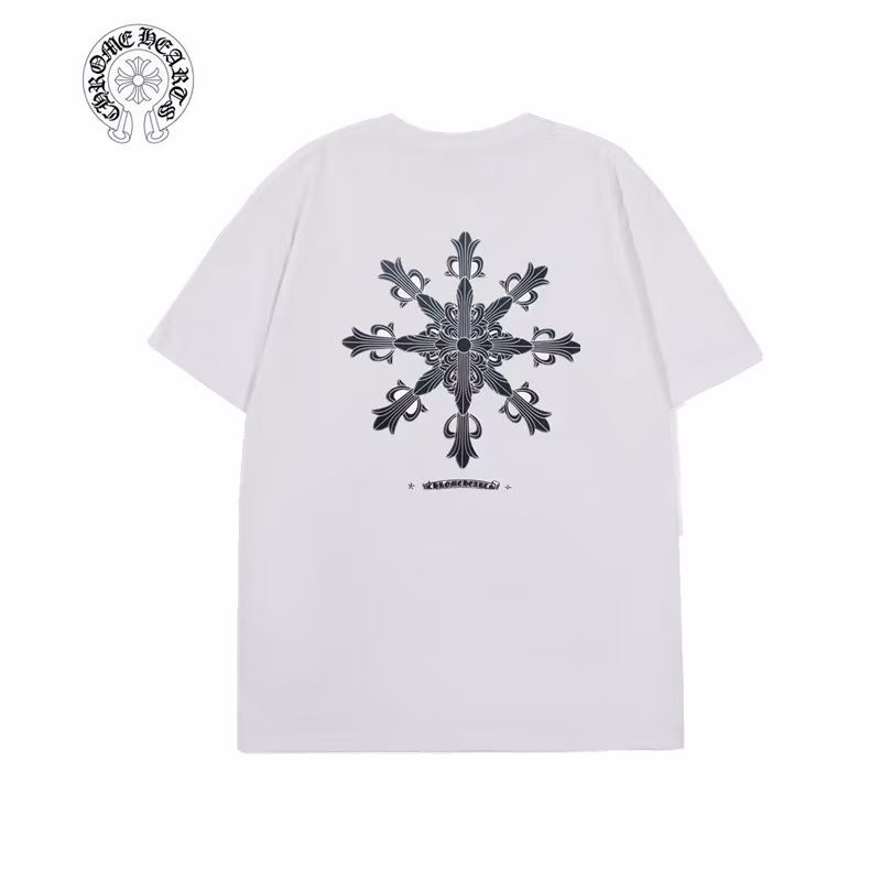 fee9c2a0 Chrome Hearts White Black Floral Cross Tee