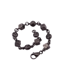 Chrome Hearts Dice & Floral Link Bracelet