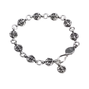 Chrome Hearts Fleur Link Chain Bracelet