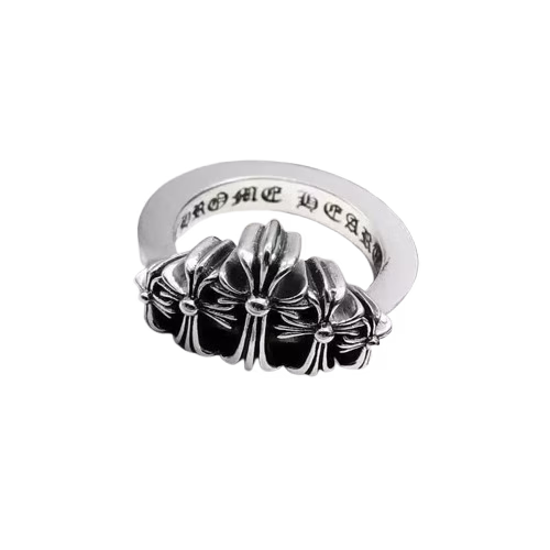 Chrome Hearts Four Cross Row Ring Chrome Hearts Four Cross Row Ring