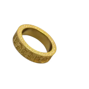 Chrome Hearts Gold Gothic Script Ring