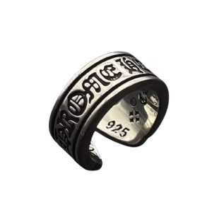 Chrome Hearts Gothic Script Open Ring