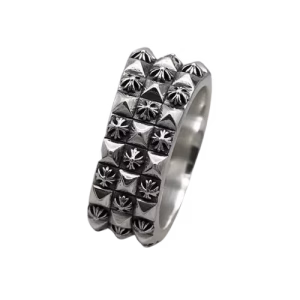 Chrome Hearts Studded Pyramid Ring