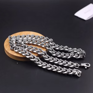 Chrome Hearts Cross Curb Chain Necklace