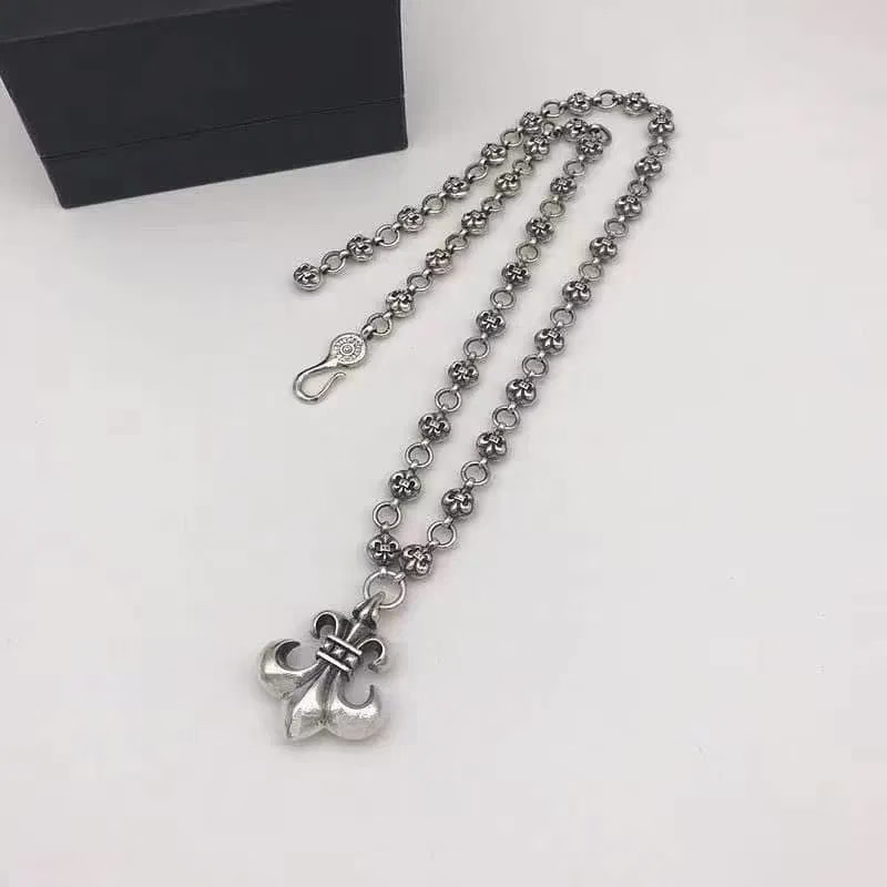 Chrome Hearts Fleur-de-Lis Flower Chain Necklace Chrome Hearts Fleur-de-Lis Flower Chain Necklace