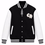 Chrome Hearts Black & White Horseshoe Varsity Jacket