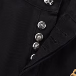 Chrome Hearts Leopard and Green Cross Patch Jeans