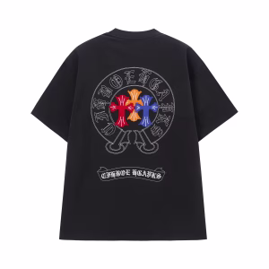 Chrome Hearts Black Triple Cross Logo T-Shirt