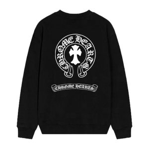 Chrome Hearts Horseshoe Logo Long Sleeve Shirt Black
