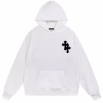 Chrome Hearts Horseshoe Cross Hoodie White
