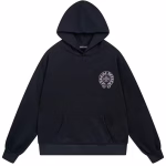 Chrome Hearts Horseshoe Logo Black Hoodie