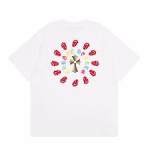 Chrome Hearts Red Lips Cross T-Shirt White