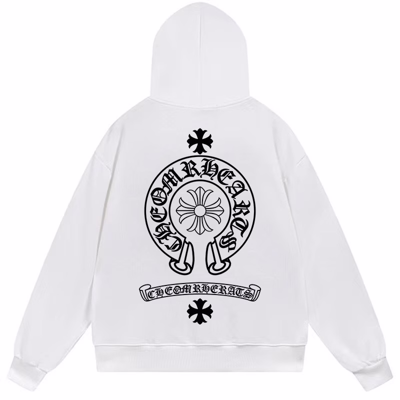 35dd7c23 Chrome Hearts Horseshoe Cross Hoodie White