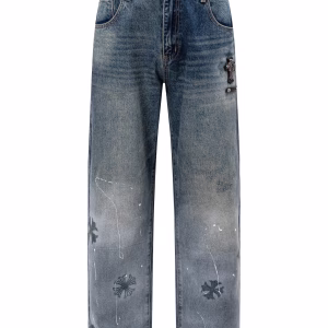 Chrome Hearts Cross Fade Wash Jeans