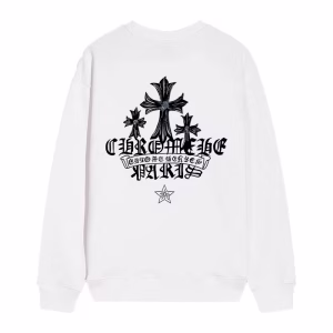 Chrome Hearts Cemetery Cross Long Sleeve White