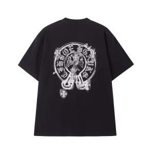 Chrome Hearts Horseshoe Spray Paint Graphic T Shirt