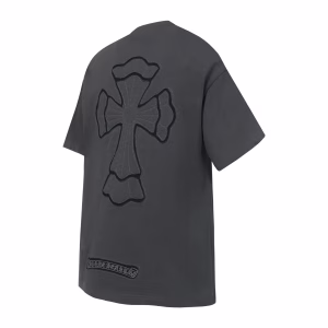 Chrome Hearts Charcoal Gothic Cross T-Shirt