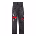 Chrome Hearts Cross Patch Skull Jeans
