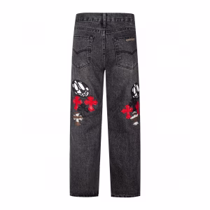 Chrome Hearts Cross Patch Skull Jeans