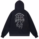 Chrome Hearts Dripping Cross Black Hoodie