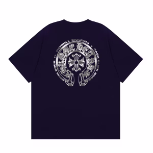 Chrome Hearts Silver Emblem T-Shirt Navy